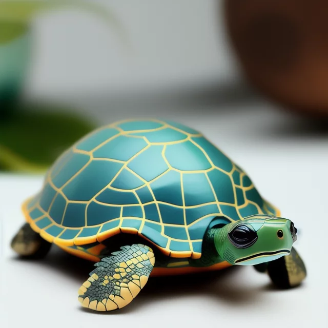506858496-cute toy turtle, geometric accurate, relief on skin, plastic relief surface of body, intricate details, cinematic,.webp